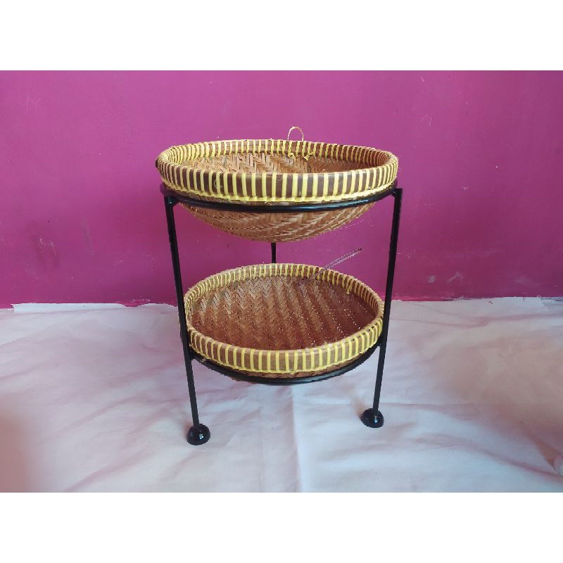 RAK BUMBU BESEK SUSUN 2 RAK BAWANG RAK TELUR RAK SERBAGUNA RAK DAPUR SURABAYA