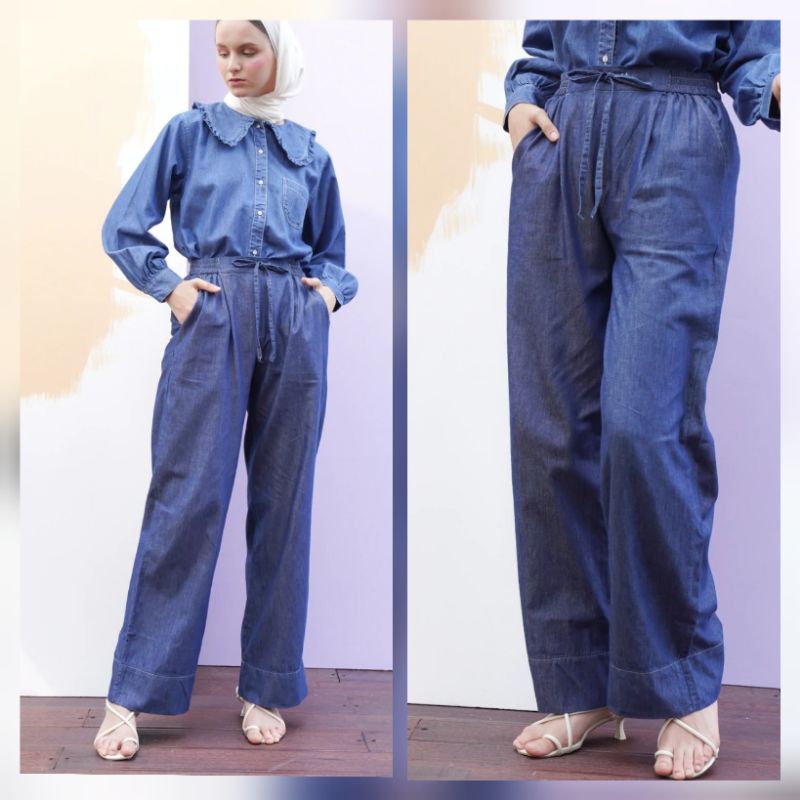 VEXY DENIM NAVY || ALEZA LABEL