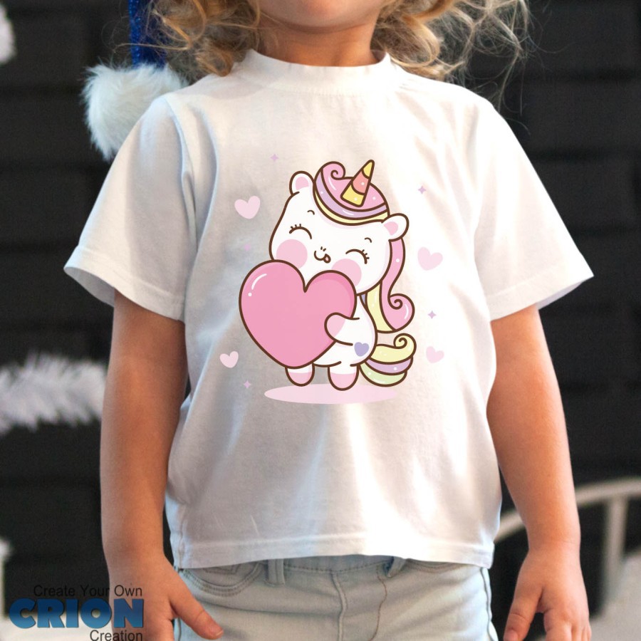 kaos unicorn anak berbagai macam motif bisa request nama by crion