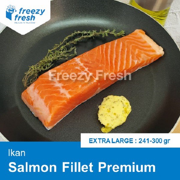 

Salmon Fillet Premium (Sashimi Grade) XTRA LARGE 245-300gram