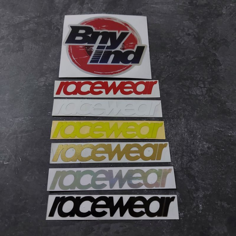 STICKER RACWEAR CUTTING