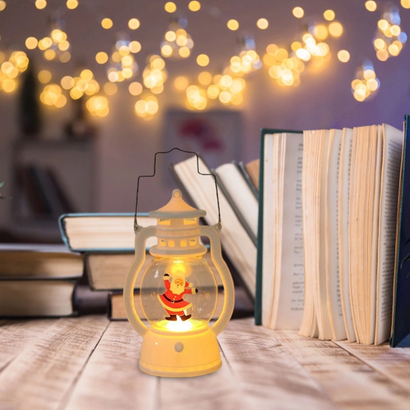 Lampu Gantung LED Portable Model Lilin Natal Retro Untuk Dekorasi Pesta Natal / Restoran / Cafe