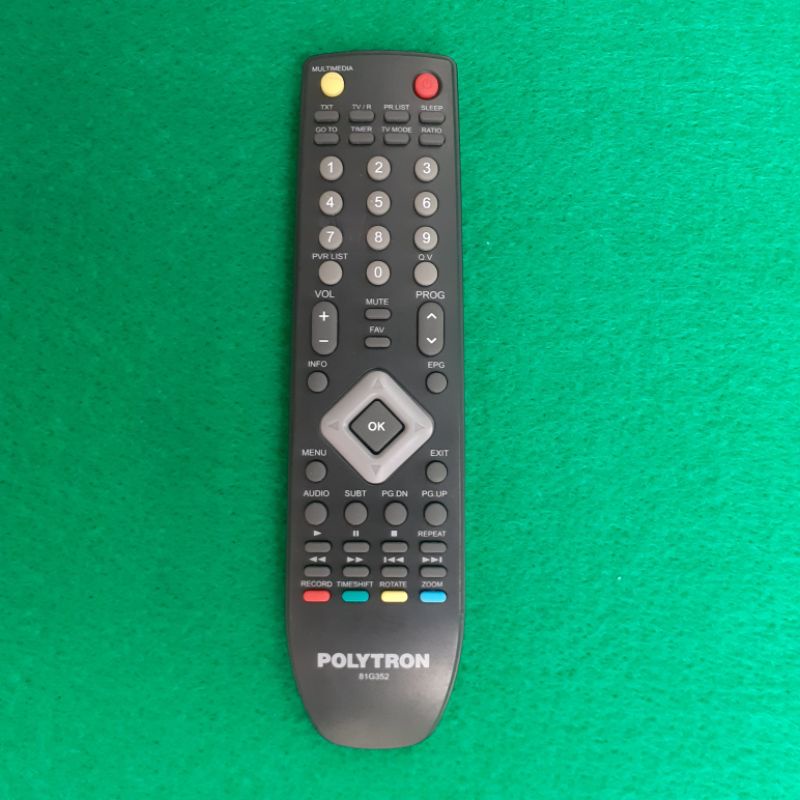 Remote TV LCD LED POLYTRON Original Asli . 81G352 .
