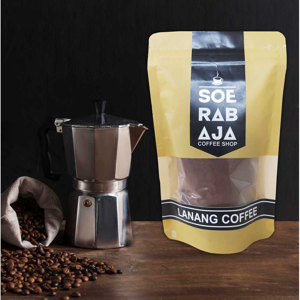 Kopi Lanang Bubuk Robusta Peaberry Soerabaja Original 250gr