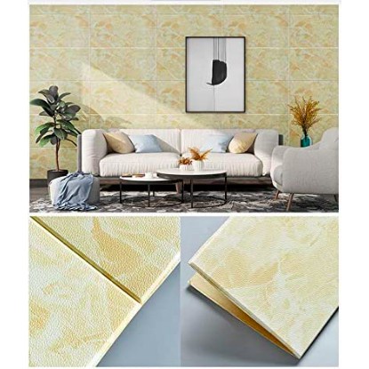 Wallpaper 3D FOAM / Wall Foam Dinding / Wall Foam Motif Marble 70cm x 35cm GM525 [1KG=28PCS]