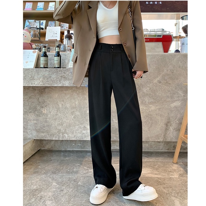 celana kulot celana panjang pants wanita /Setelan Wanita Kekinian Import Korean Style Celana Kulot Highwaist Loose