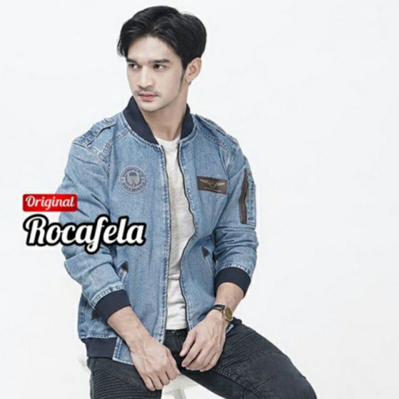 Jaket Jeans Bomber Distro Pria Jaket Jeans Pria Jaket Murah Jaket Pria Kekinian jaket Motor