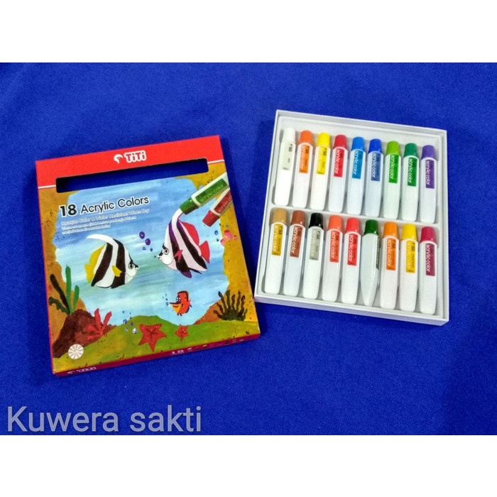 

Diskon Cat Acrylic/ Akrilik Titi 18 Warna Bergaransi