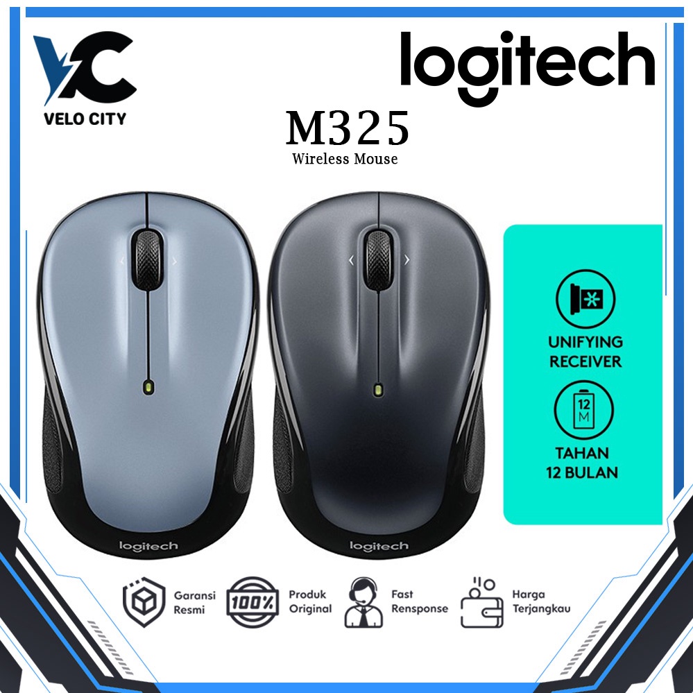 Logitech M325 / M 325 Wireless Mouse Original Garansi Resmi 3 Tahun