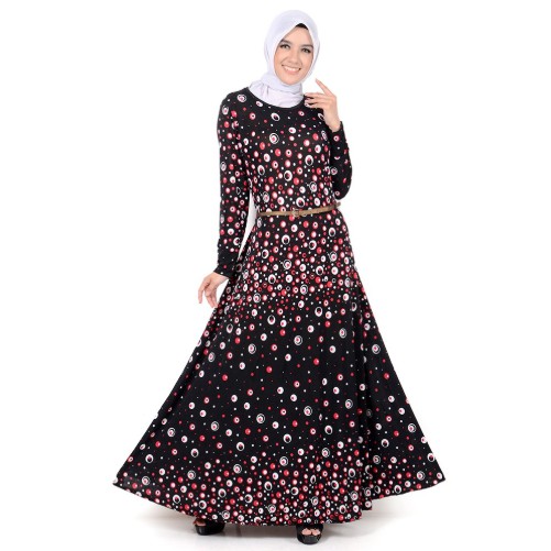 Fifi FASHION Long Dress Tangan Panjang Muslimah Maxi Corak Terbaru - Violin