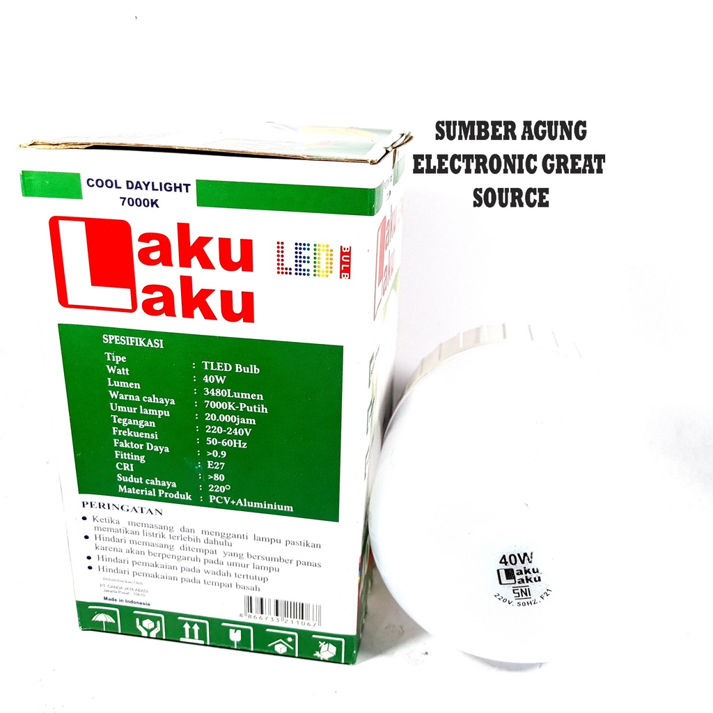 Lampu LED Laku Laku 40W Putih Terang Cerah Jelas 7000K Tahan Lama