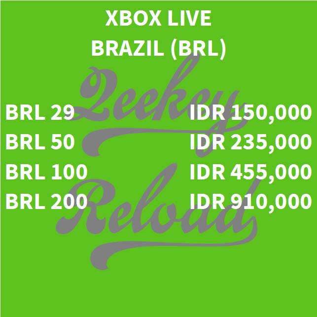 100 brl xbox live