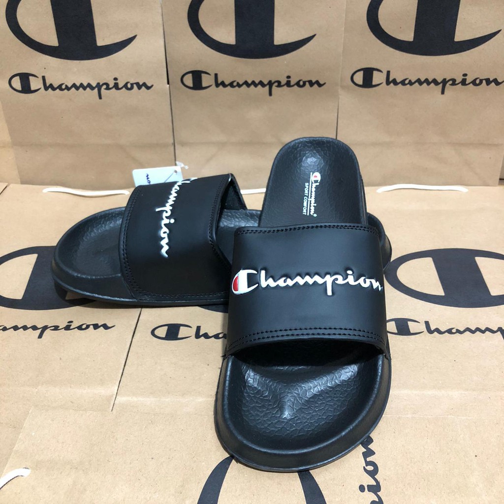 Sandal champions Termurah sandal slop kasual pria wanita Sandal Slide keren terbaru 2021