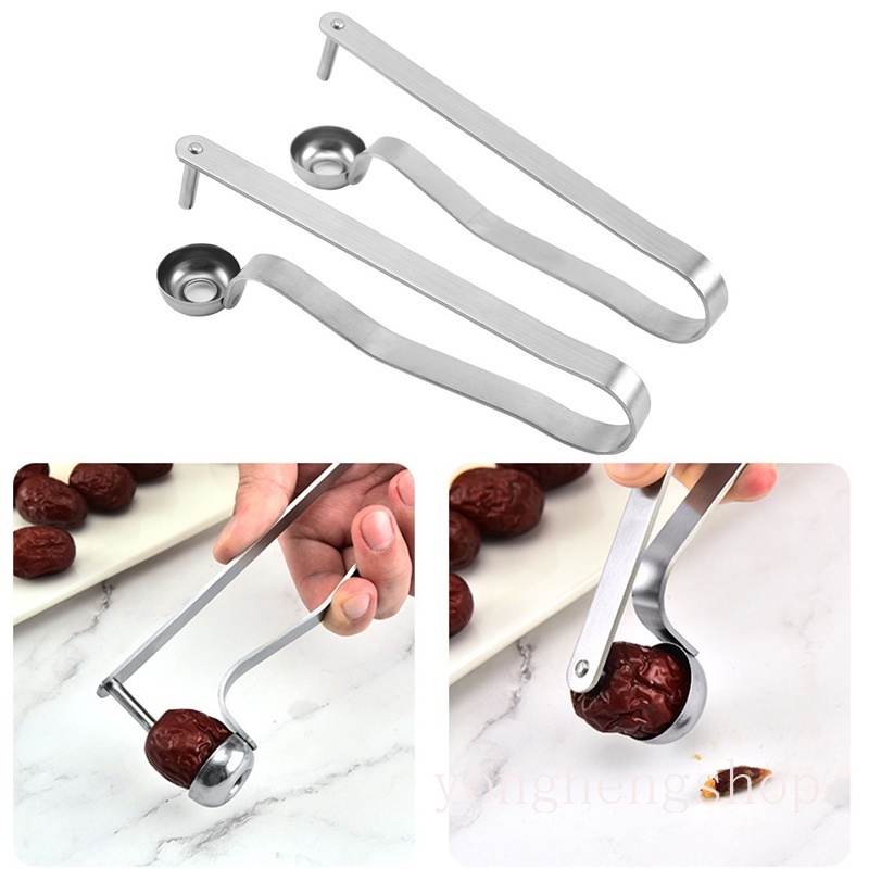 Alat Pembuang Biji Buah Ceri Bahan Stainless Steel