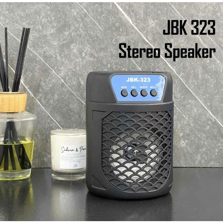 SPEAKER  BLUETOOTH JBK 323 SPEAKER WIRELESS SPEAKER  PORTABLE  BASS TERMURAH