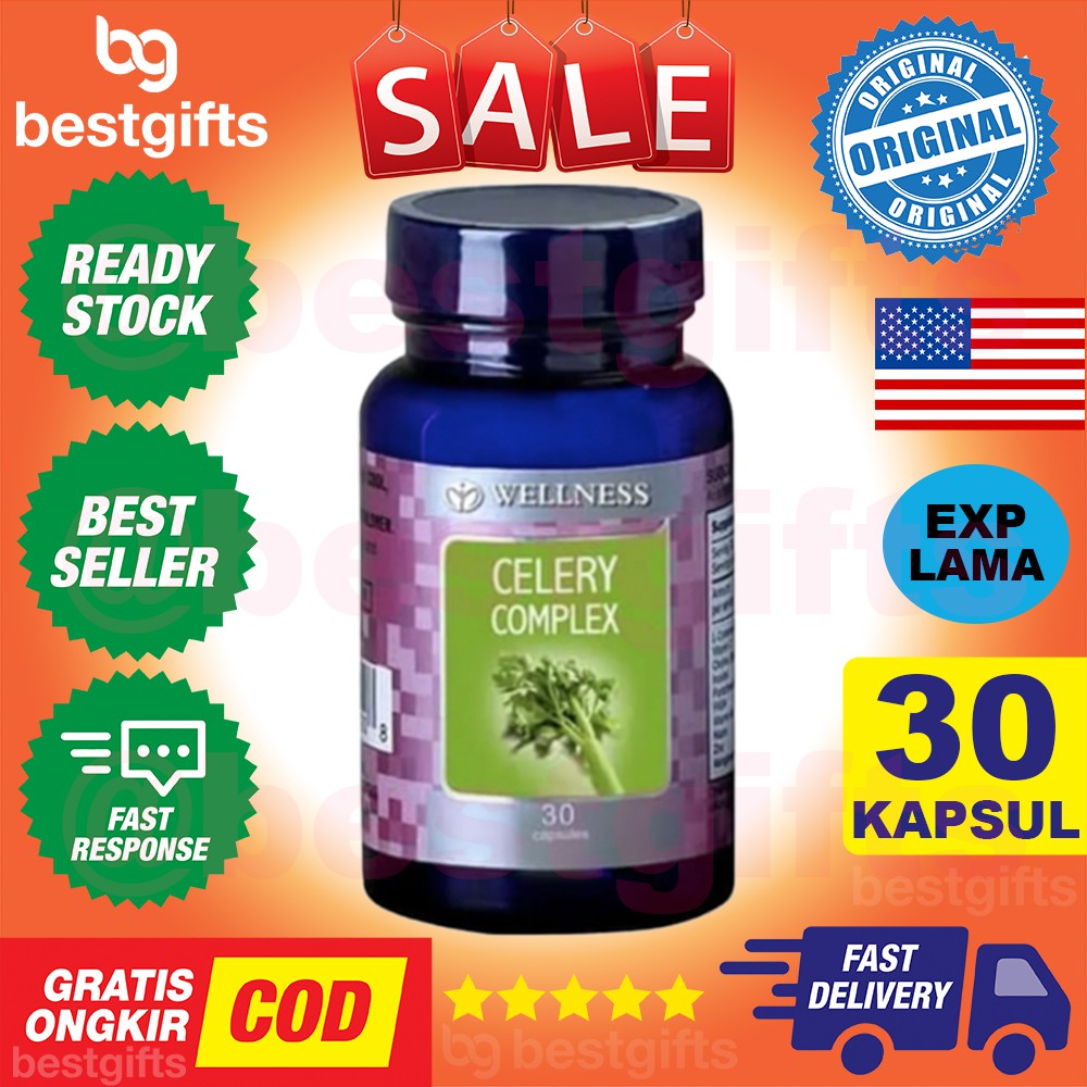 WELLNESS CELERY COMPLEX INFLAMASI PERADANGAN TEKANAN DARAH TINGGI - 30 KAPSUL