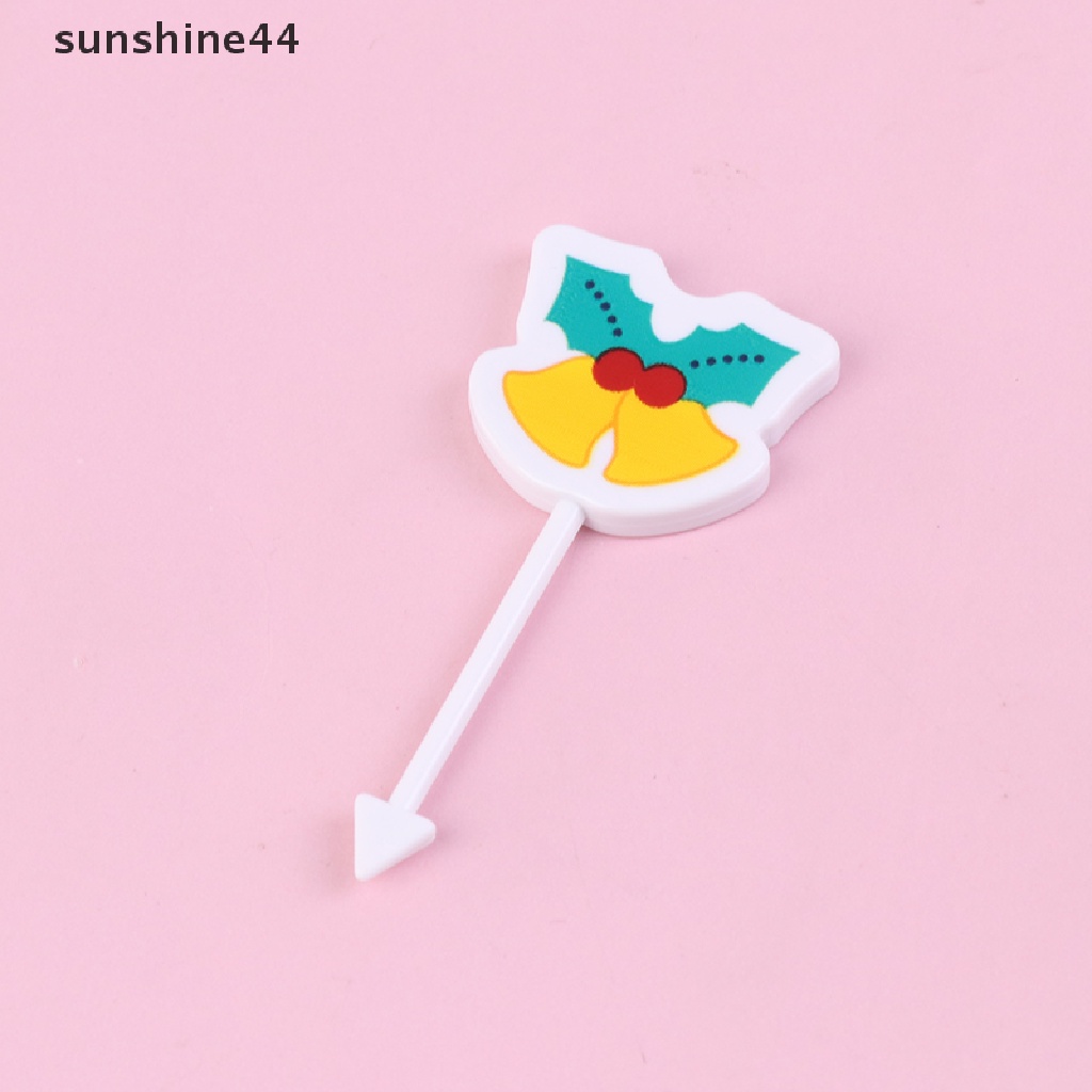 Sunshine Garpu Buah / Dessert Mini Motif Kartun Untuk Pesta / Bento