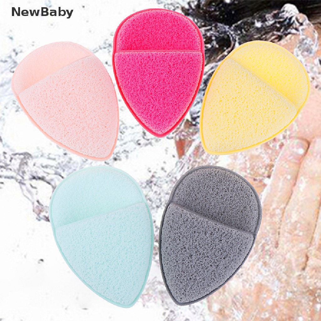 Sarung Tangan Spons Puff Pembersih Makeup Wajah Bayi Bentuk Tetesan Air
