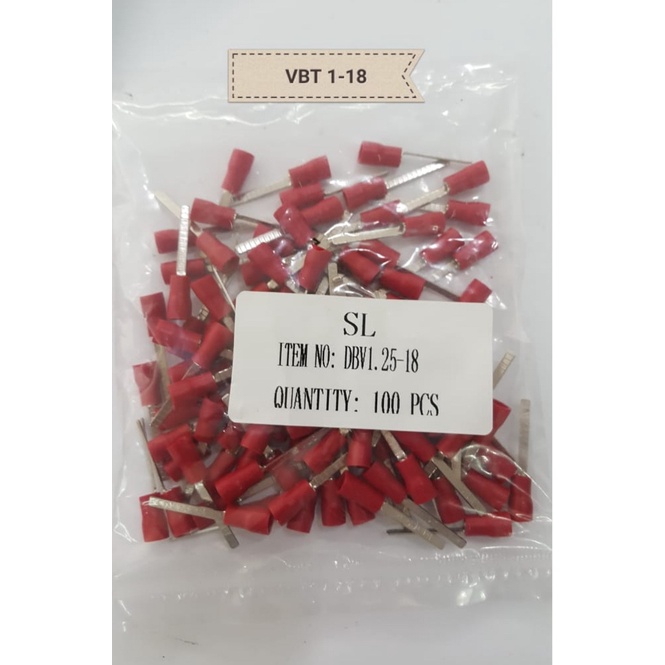 Skun Tusuk 1.25-18/ Skun Pedang 0.25-1.5mm/Skun Tusuk Plat Blade merah
