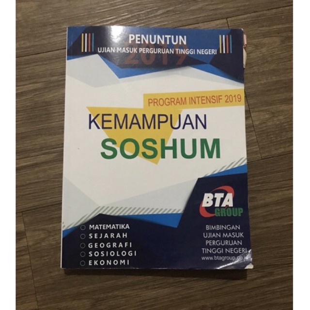 PRELOVED BUKU UTBK SOSHUM BTA