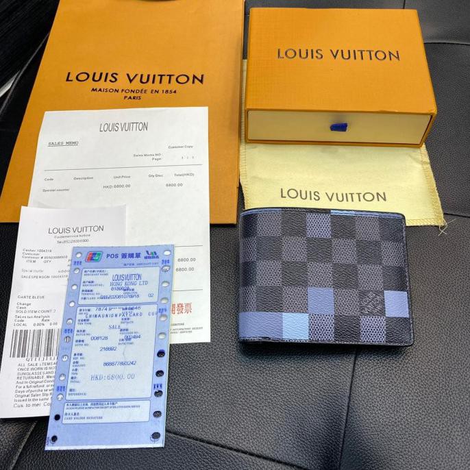 Dompet Pendek Pria Lv Branded Asli Original Import Mirror Murah 5 - White Banjirezeki