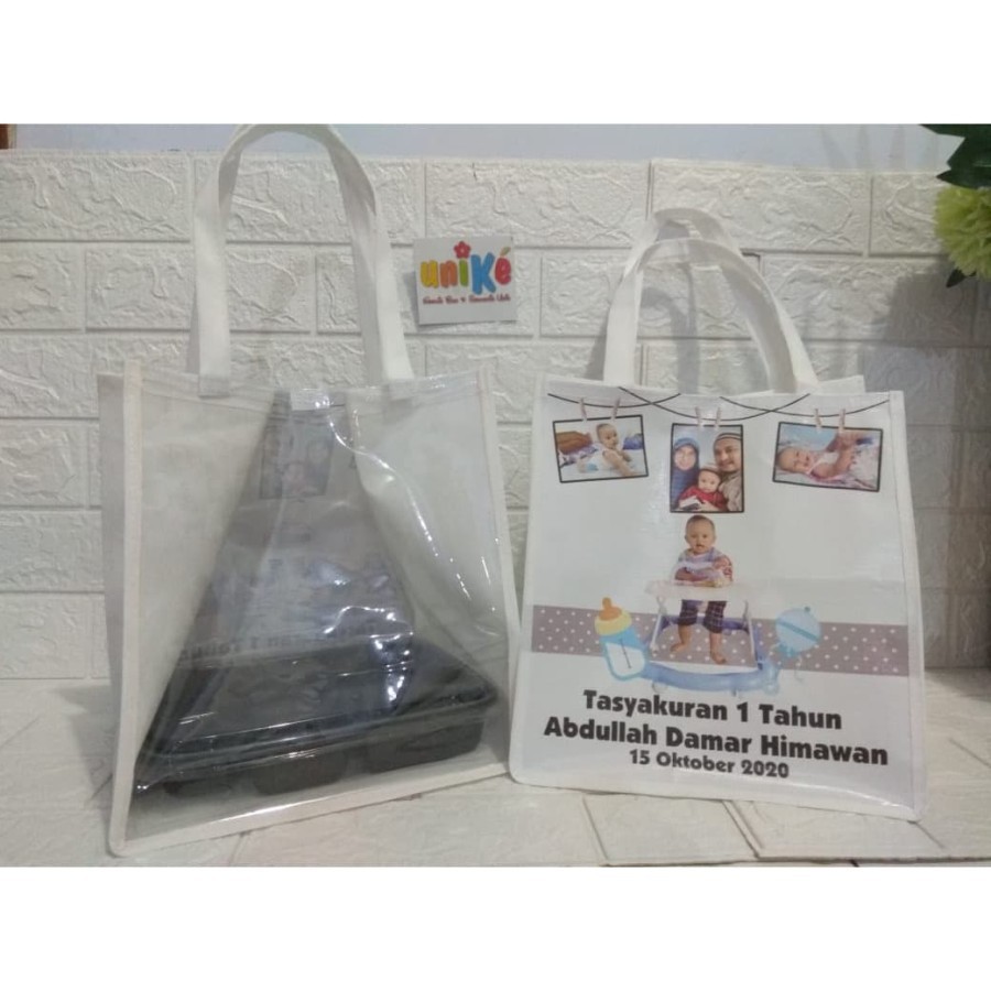 

Custom FP + MIKA UK 23x23x27cm Goodie Bag Souvenir Ultah anak Murah Meriah