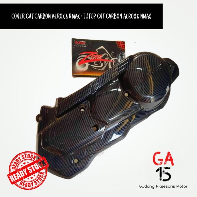 COVER CVT AEROX & NMAX CARBON • TUTUP CVT AEROX & NMAX CARBON ZORO ORIGINAL