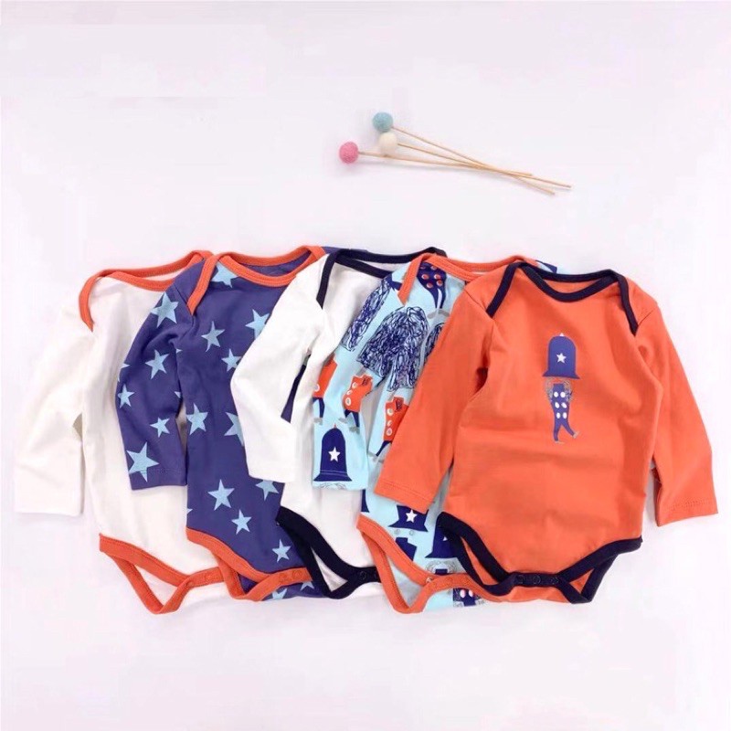 BABY K2 - BODYSUIT LONGSLEEVE PREMIUM ISI 5 PCS MOTIF QUEEN’S GUARD KODE 00017