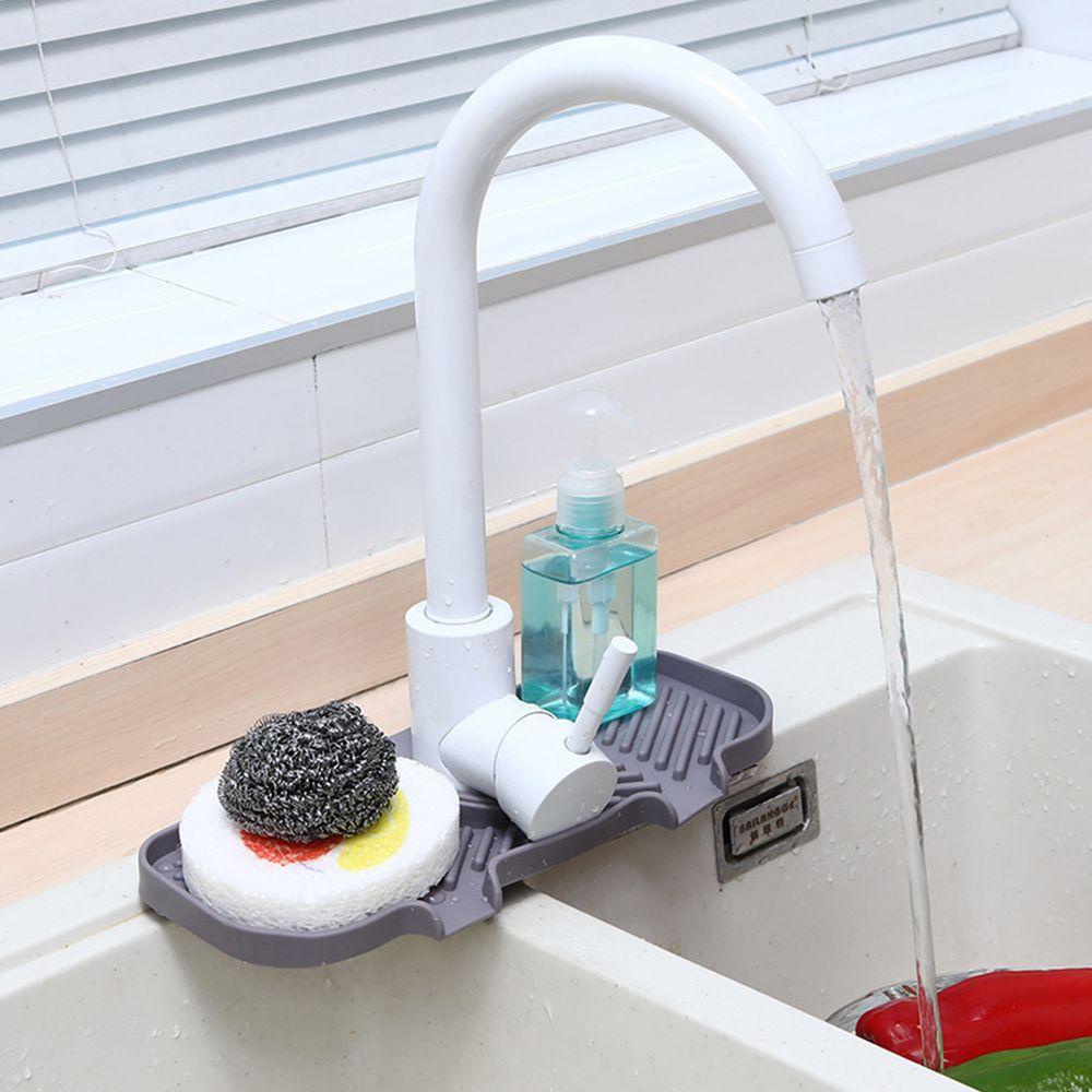 Keset Penyerap Keran Nanas Perlengkapan Dapur Kamar Mandi Silicone Splash Faucet Absorbent Pad