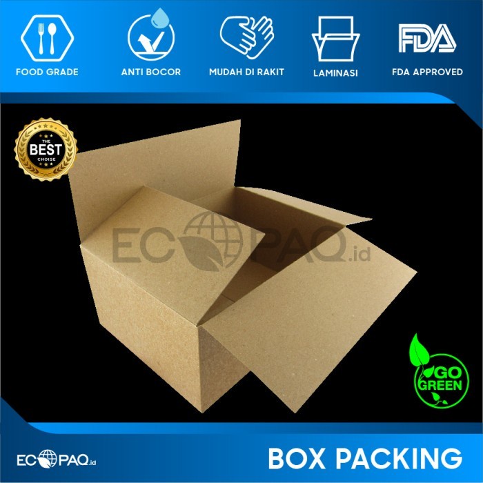 

Box Packing - Dus Paking - Kotak Packing - KRAFT COKLAT TEBAL (10 pcs)