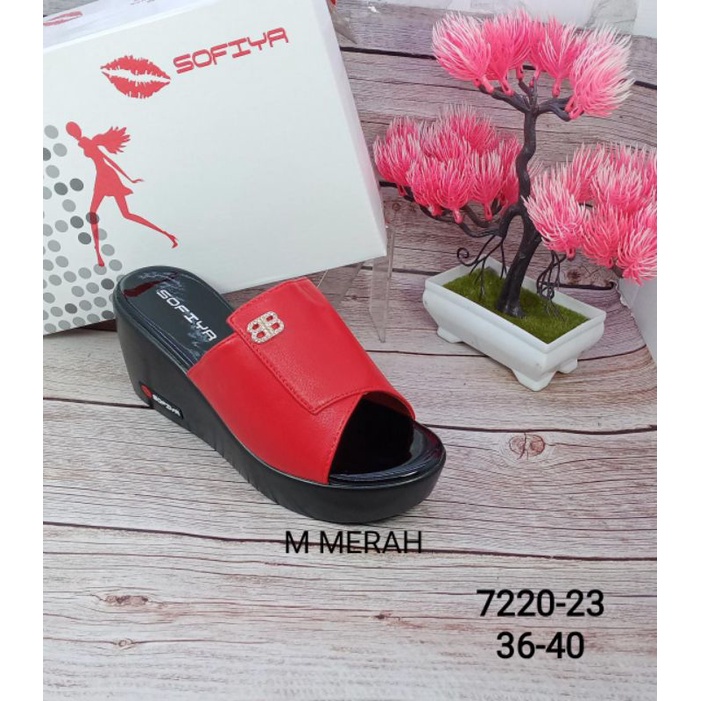 SANDAL WEDGES IMPORT WANITA SOFIYA 7220-23-8