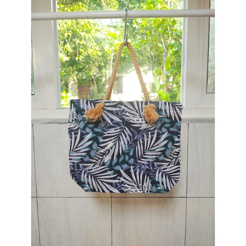 HandBag Kanvas Tali Sumbu / Tas Mukena / Tote Bag Kanvas Kecil