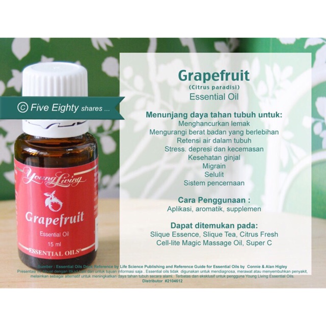 Young Living Grapefruit 15ml Shopee Indonesia