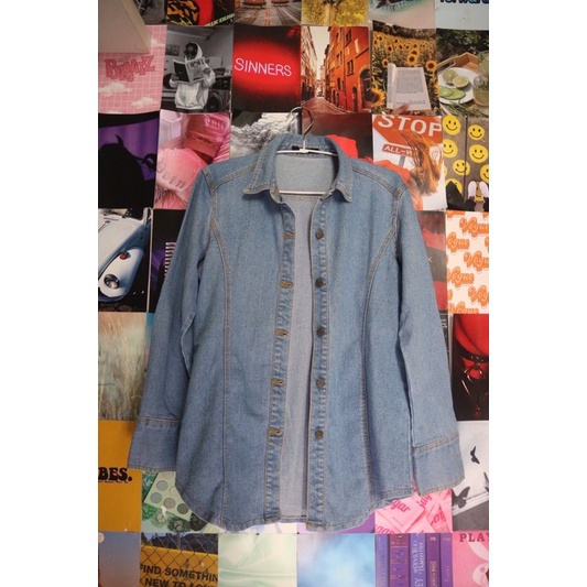 Dust Denim Jeans Shirt Jacket Kemeja Jaket Denim Jeans