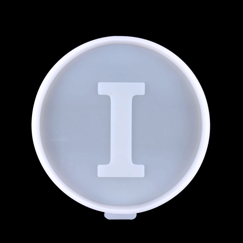 SIY  26 Letters Coaster UV Crystal Epoxy Mold Cup Mat Mug Pad Resin Silicone Mould
