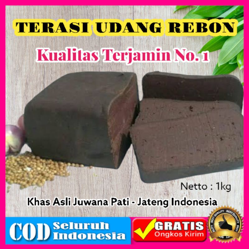 

Terasi / Trasi Udang Rebon Khas Juwana Jawa Tengah Jateng Asli Super Enak untuk Sambal Sambel Kiloan Berat 1kg bukan ABC Puger Ju ek Bangka Toboali