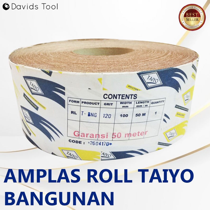 Amplas Meteran Roll Kayu Tembok Taiyo Bangunan