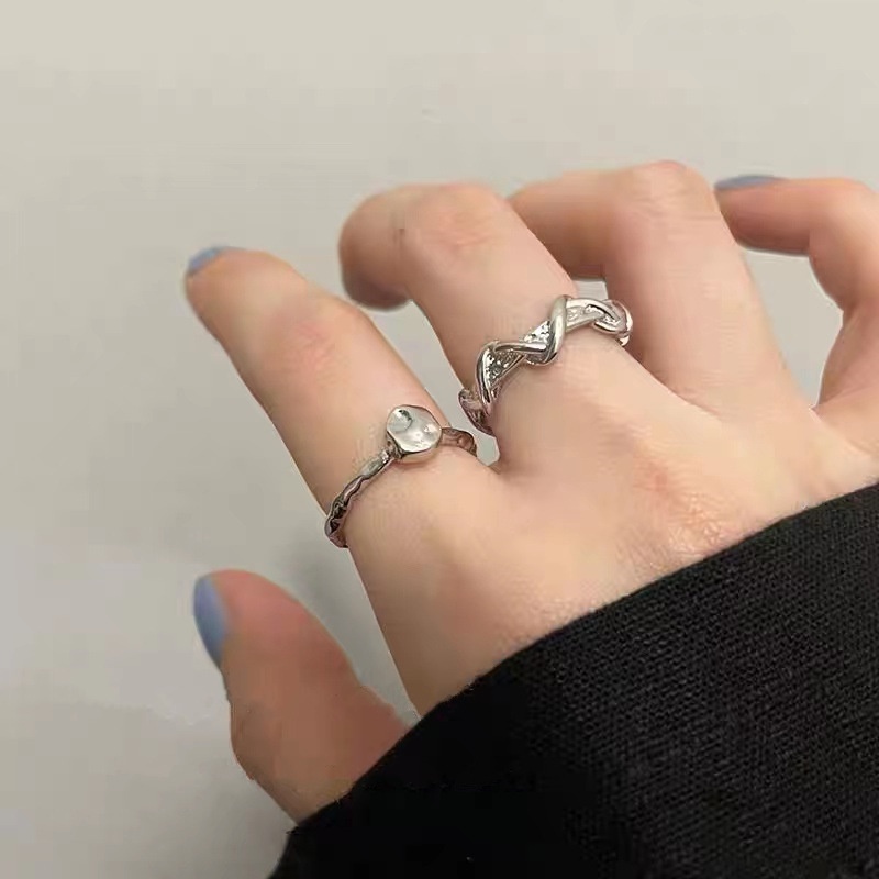 Cincin Model Terbuka Gaya Korea Untuk Wanita