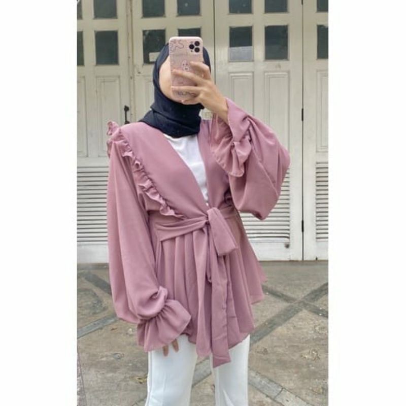 SS || PRETTY OUTER / BLOUSE CERUTY / SHERLY BLOUSE / OUTER VIRAL / MELIA BLOUSE TOP BAJU ATASAN WARN