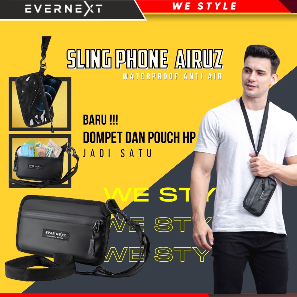 Sling phone sport coach dompet hp hanging wallet  pria wanita unisex anti air  simpel simple warnahi