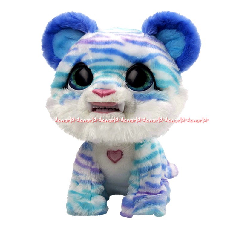 FurReal North The Sabertooth Kitty Bue Cat Mainan Boneka Kucing Bisa Bergerak Bersuara Fureal