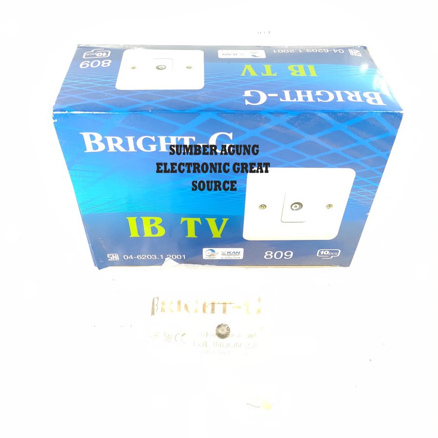 Stop TV BrightG Bright-G Model 809 Tanam Ke Tembok Untuk Kabel Antena