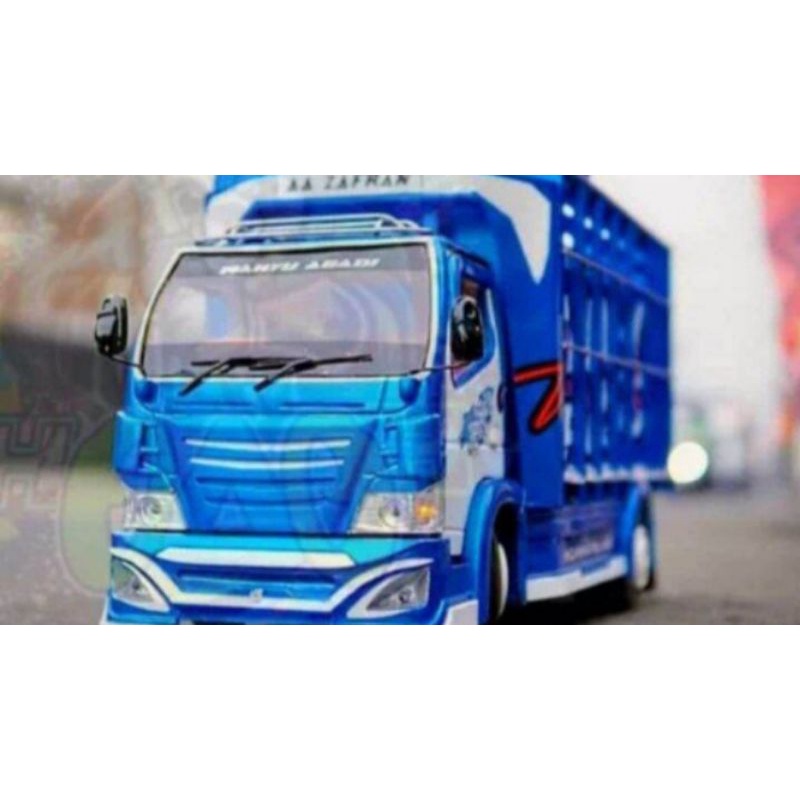 miniatur truk oleng kayu wahyu abadi ful variasi lampu dan terpal truk oleng murah viral terbaru 202