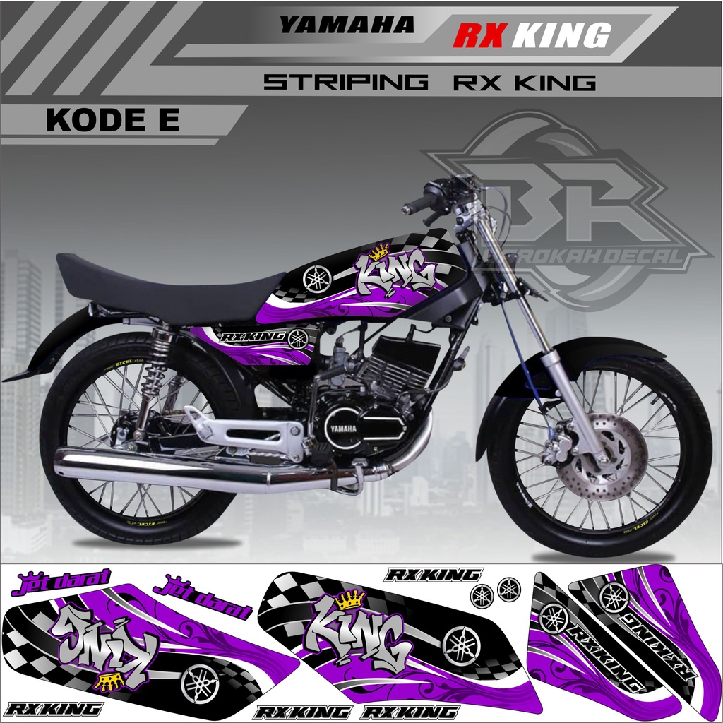 Sticker Rx King Variasi Stiker Lis Striping Rx King Kode E