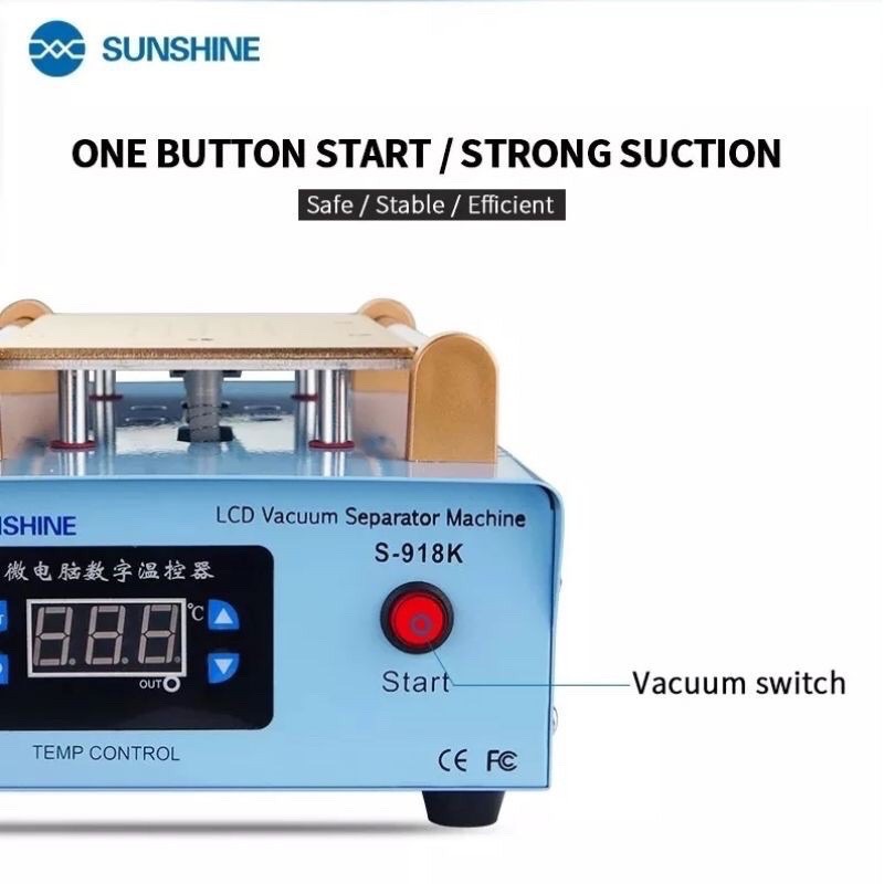 ALAT MESIN PEMISAH LCD TOUCHSCREEN MESIN SEPARATOR SUNSHINE S-918K S918K S 918K