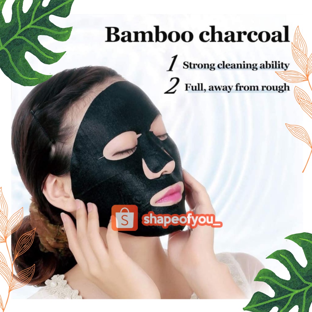 Masker Wajah Korea DIY Charcoal Compressed Mask Face Mask Permen Putih Melembabkan Murah Paper Detox