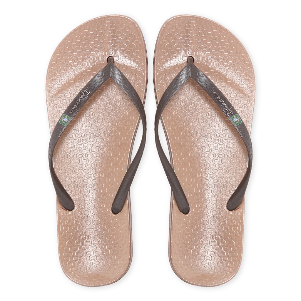 ipanema rose gold flip flops