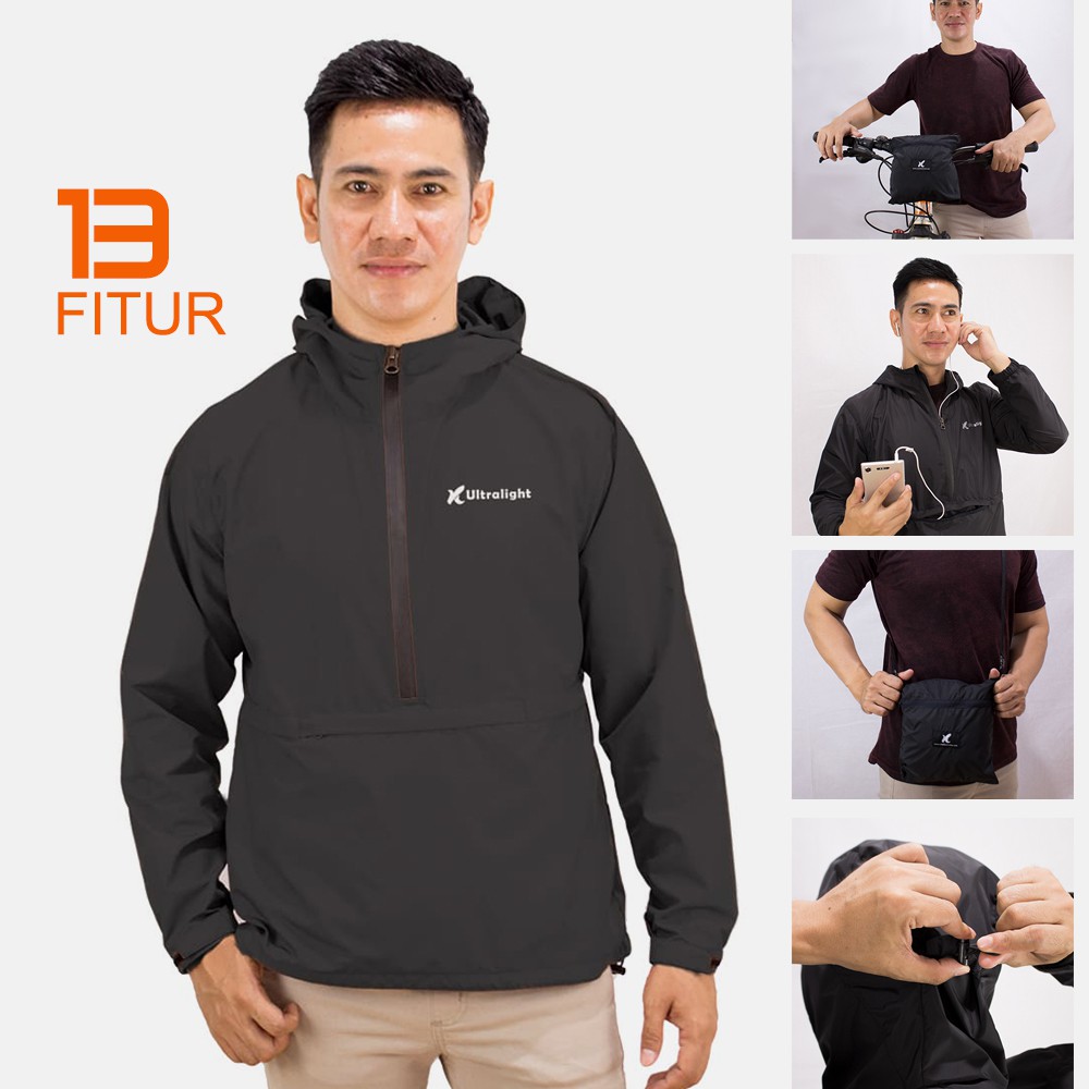 JAKET SEPEDA ULTRALIGHT MULTIFUNGSI KIANO - RUNNING