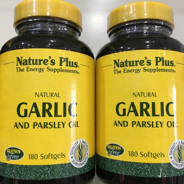 Garlic & Parsley Oil Nature Plus 180 Softgel