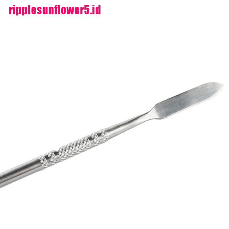 1pc Palet Spatula Stainless Steel Untuk Nail Art
